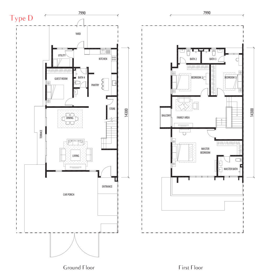 Scarlet Type D Floor Plan