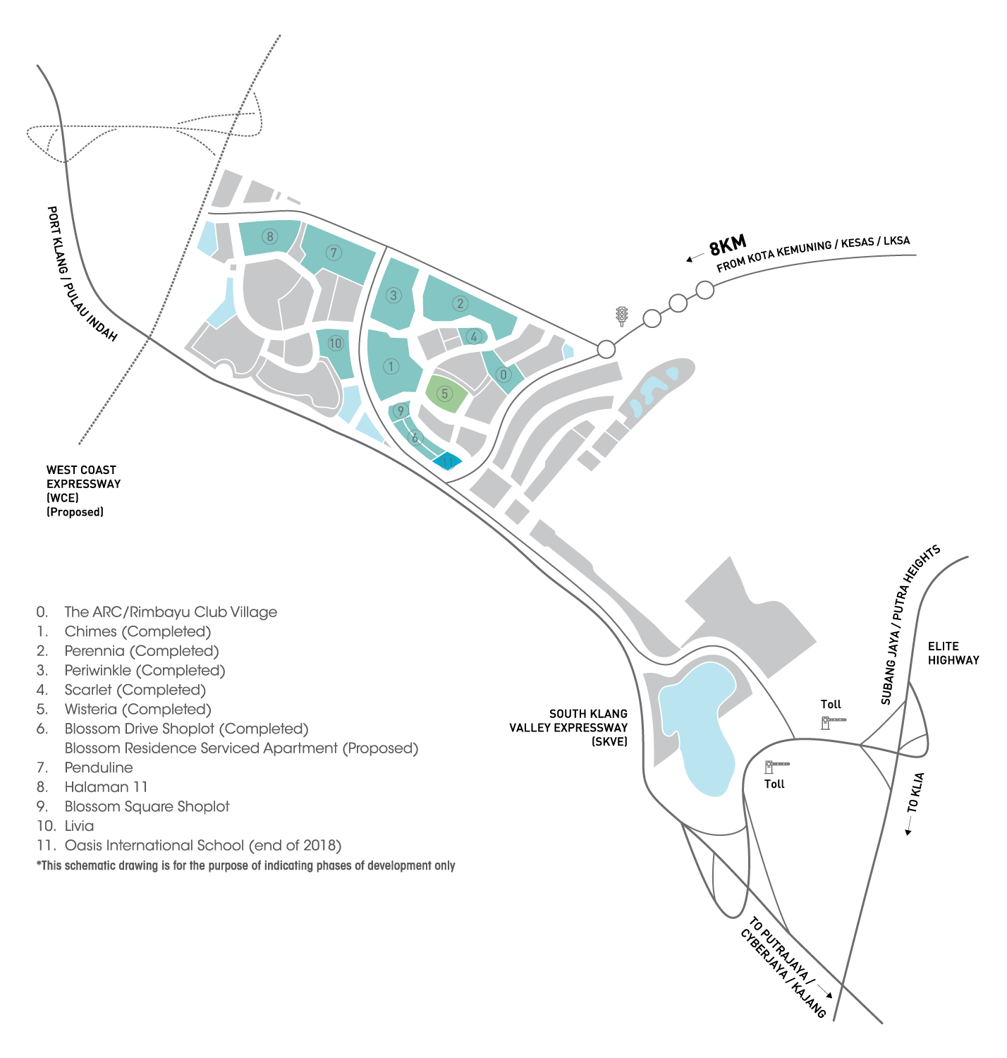 Wisteria Location Map